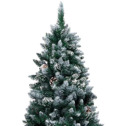 Umjetno božićno drvce sa šiškama i bijelim snijegom 150 cm slika 18