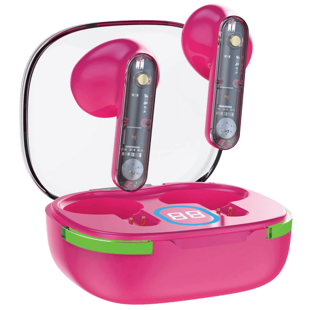 MeanIT Slušalica bežična, Bluetooth v5.3, crvena - TWS B80 Red slika 2
