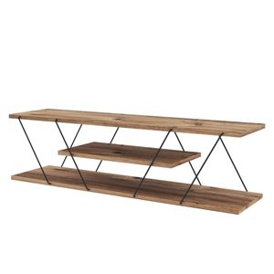 Woody Fashion Tv komoda CANAZ lješnjak, Canaz - Black, Walnut