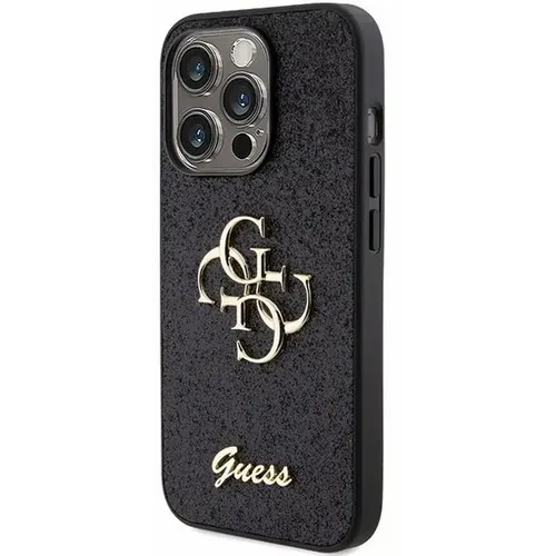 Original GUESS Hardcase GUHCP15XHG4SGK Case za iPhone 15 PRO MAX (Fixed Glitter Big 4G / crna) slika 5