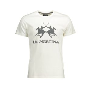 LA MARTINA MEN'S WHITE SHORT SLEEVE T-SHIRT