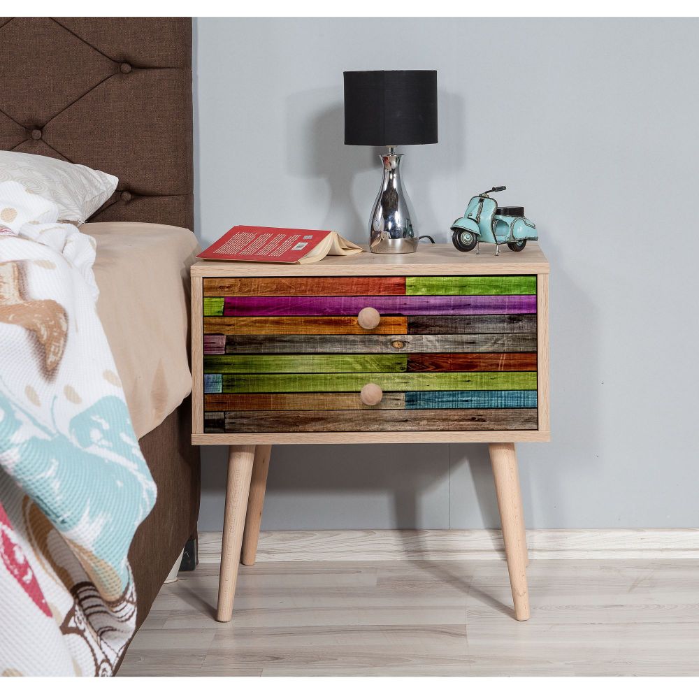 Noćni ormarić Two - 726 Sonoma Oak slika 2
