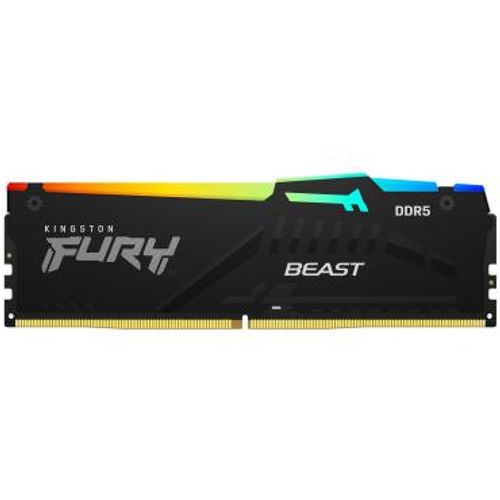 Kingston KF552C36BBEA-16 DDR5 16GB 5200MHz [FURY BEAST RGB], Non-ECC UDIMM, CL36 1.25V, 288-Pin 1Rx8, w/RGB Heatsink slika 1