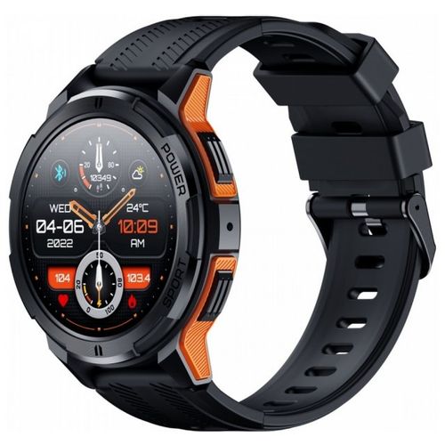 Oukitel BT10 Smart Watch Sport Rugged 410mAh/Heart rate/SpO2/Accelerometer/crno narandzasti slika 6