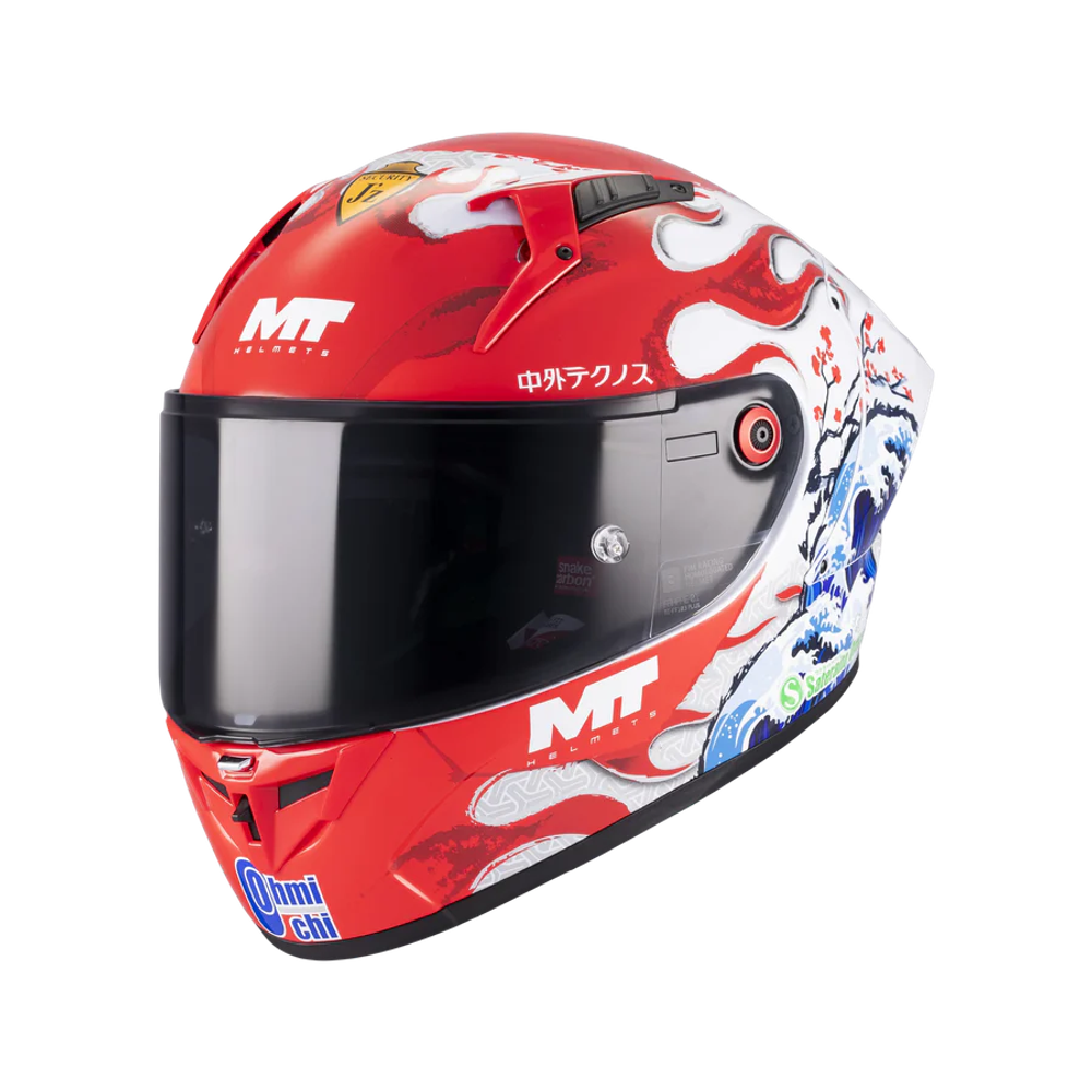 MT Helmets vizir za moto kacigu Kre+S Yamanaka 2025 A5 Gloss slika 1
