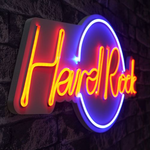 Wallity Ukrasna plastična LED rasvjeta, Hard Rock - Blue, Red slika 7