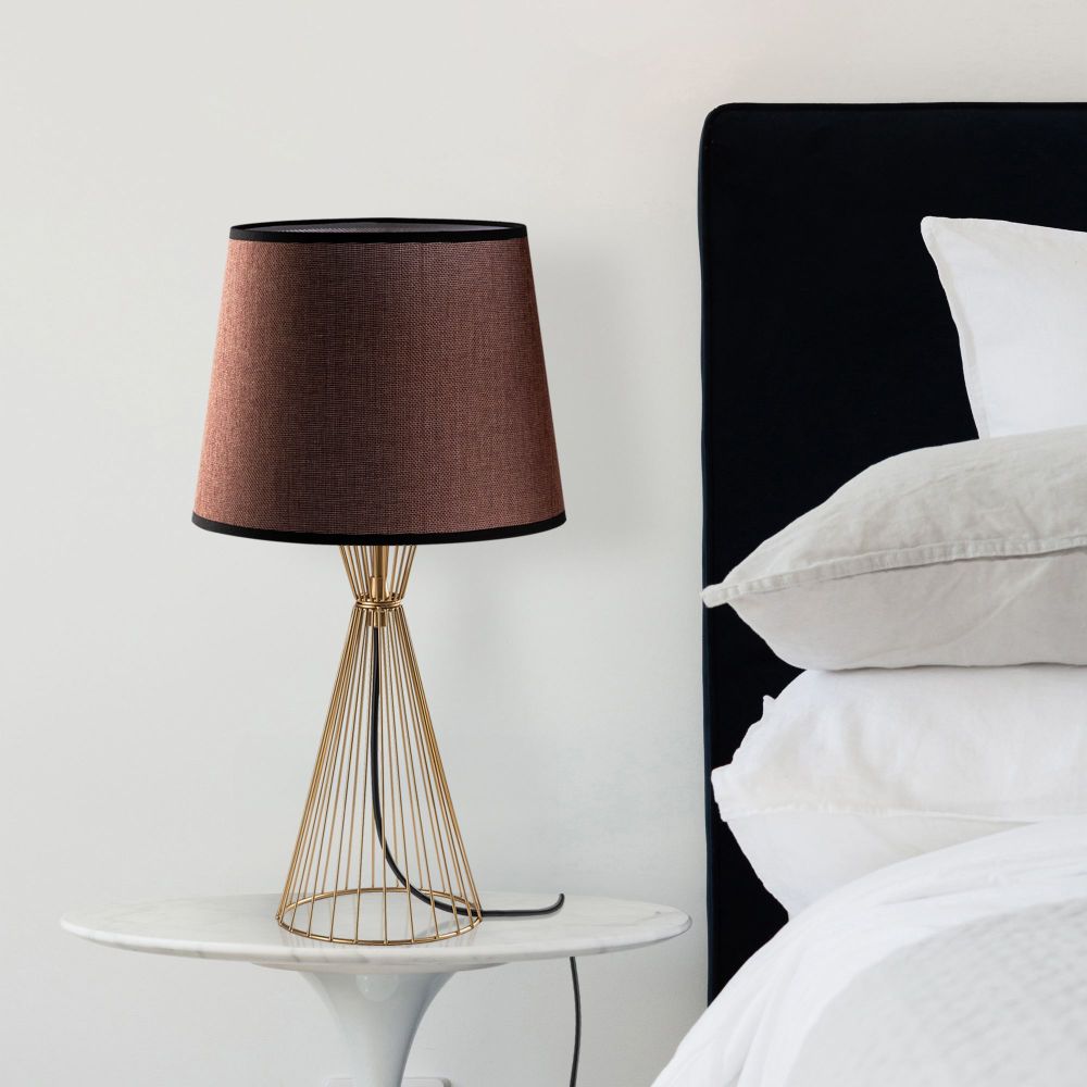Telıs - 5382 Zlatno-Smeđa Stolna Lampa slika 1