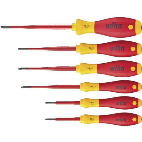 Set odvijača SoftFinish® električni slimFix 6 kom. TORX® otporan na oštećenja Wiha  vde komplet odvijača 6-dijelni TORX BO slika 2