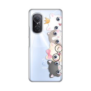 Torbica Silikonska Print Skin za Huawei Nova 9 SE Cats