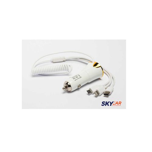 SkyCar Punjač za mobilni 12V 3 Adapter usb +iphone slika 3