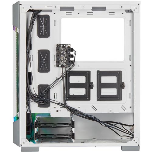 CORSAIR iCUE 220T RGB Airflow Tempered Glass Mid-Tower Smart Case — White slika 2