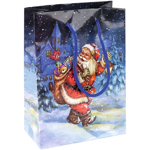 Božićni ukras-poklon vrećica 11,5x6x16 cm slika 1
