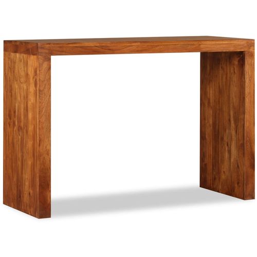 Konzolni stol masivno drvo s premazom boje meda 110x40x76 cm slika 32