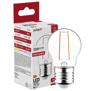 Avide Sijalica, LED 2.5W, E27, 2700K, 360°, 230V AC - Mini Globe 2.5W E27