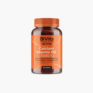BiVits Kalcij 400 mg + Vitamin D3 1000 IU tablete – dodatak ishrani za kosti i zube