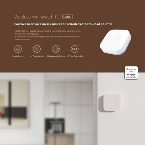 Aqara Wireless Mini Switch T1: Model No: WB-R02D slika 4