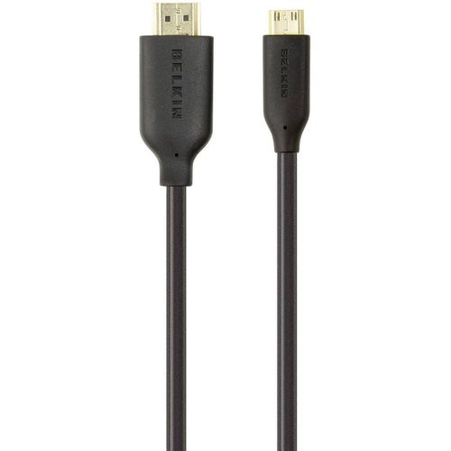 Belkin HDMI priključni kabel HDMI A utikač, HDMI Mini C utikač 1.00 m crna F3Y027bf1M-P audio povratni kanal (arc), start/stop funkcija, Ultra HD (4K) HDMI HDMI kabel slika 1