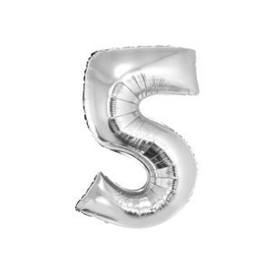 FG-C85S5 Folijski balon 5 Silver 92cm