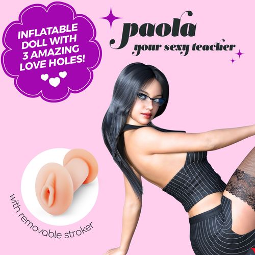 CRUSHIOUS PAOLA THE TEACHER INFLATABLE DOLL WITH STROKER slika 15