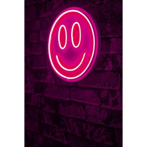 Wallity Ukrasna plastična LED rasvjeta, Smiley - Pink slika 1
