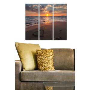 Dekorativna Slika od MDF-a u Više Boja (Set od 3 Komada) - MDF1111483