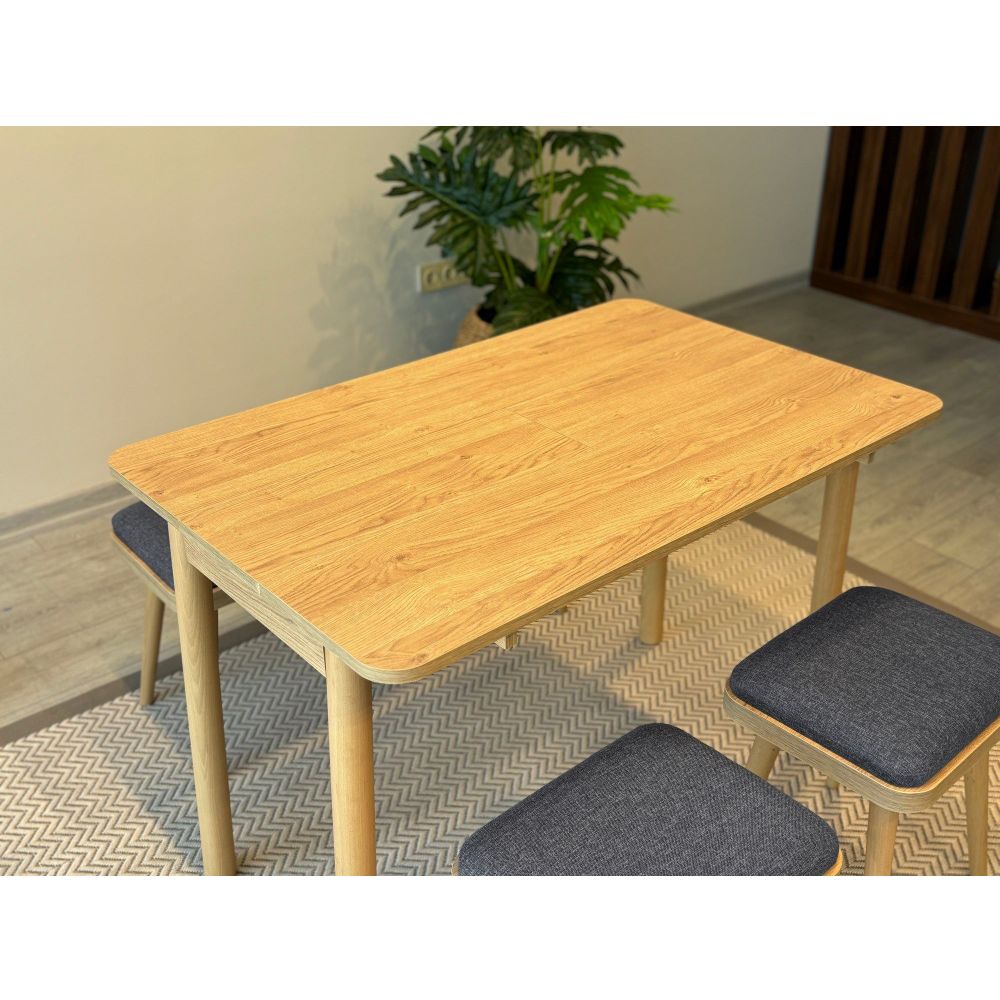 Vina Mini 06 1053 - Ekstenzibilni Trpezarijski Sto i Set Stolica (6 Komada) slika 6