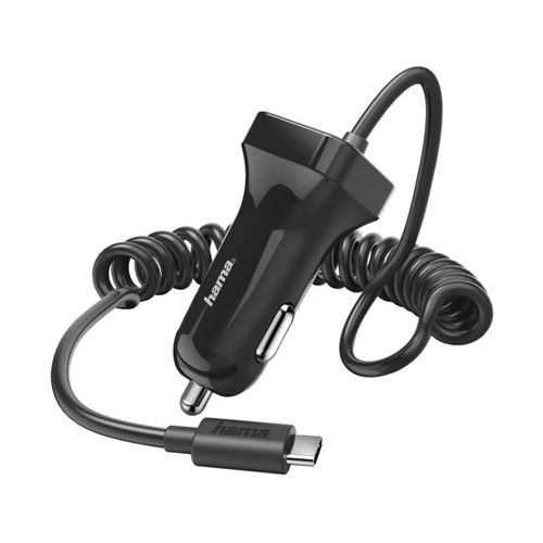 Hama Auto punjač, USB tip-C, 2.4 A, crni slika 1