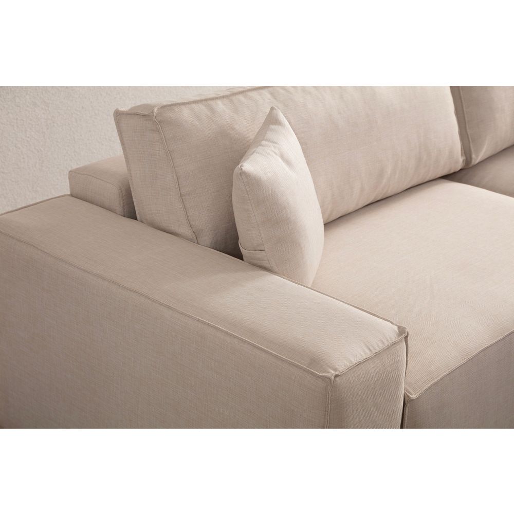 Pırlo Kutni Sofa na Razvlačenje - Ecru slika 11