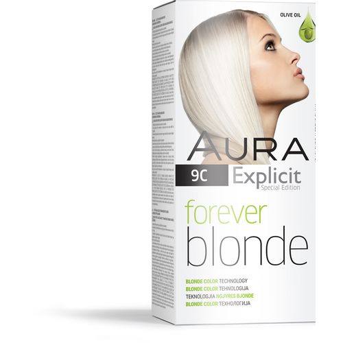 AURA Forever Blonde farba za kosu 9C Icy Blonde slika 1