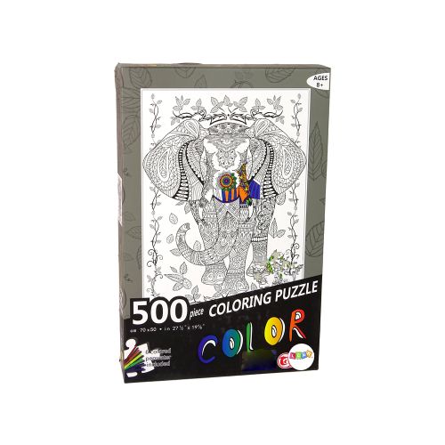 Puzzle za bojanje 500 kom. - Slon slika 3