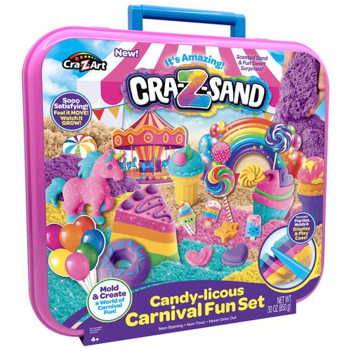 CRAZART set kinetički pijesak Zabavni park Cra-Z-Sand  850 g 19658 slika 1