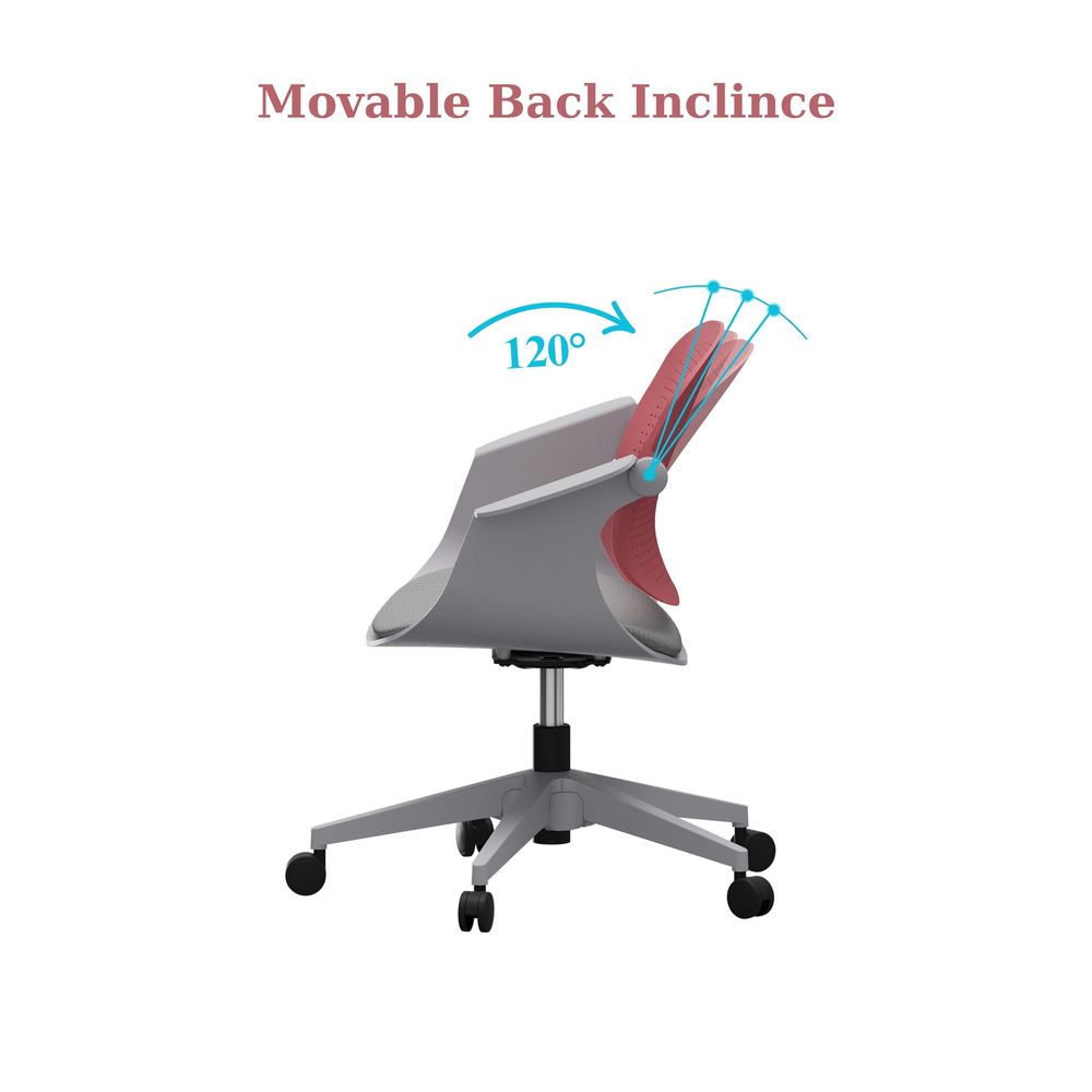 Office chair Sisa - Salmon colour slika 7
