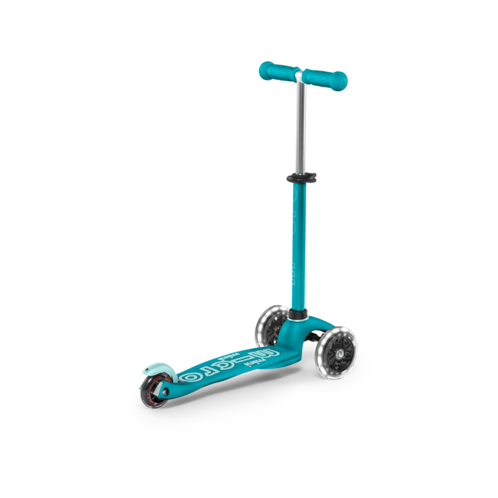 Micro Romobil Mini Deluxe LED, Aqua slika 4
