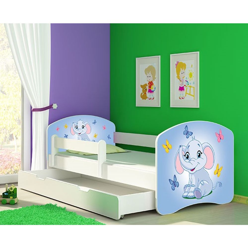ACMA Dječiji krevet Acma II sa ladicom White - 160x80cm - Dezen 26 slika 1