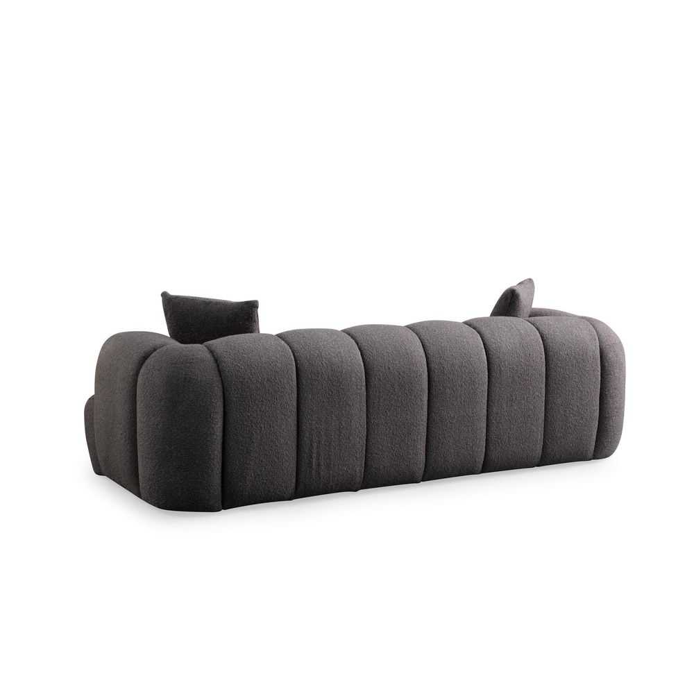 Puffy 3 Plain - Antracitna Troosna Sofa slika 7