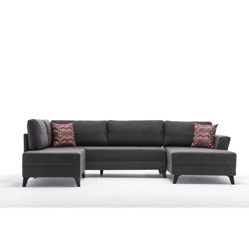 Atelier Del Sofa Eris - Antracit Ugao Sofa-Krevet slika 7