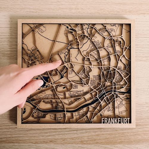 3D mapa grada "Frankfurt"🇩🇪 slika 3