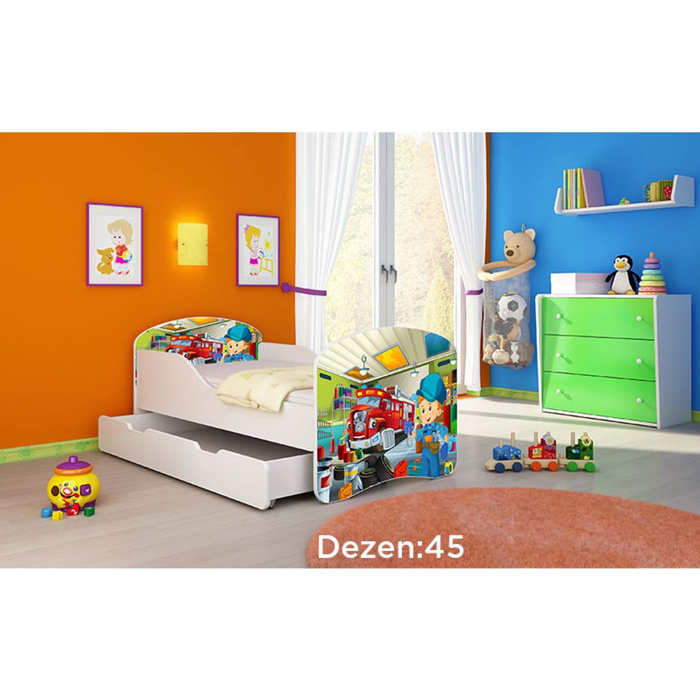 ACMA Dječiji krevet Acma I sa ladicom - 160x80cm - Dezen 45 slika 2