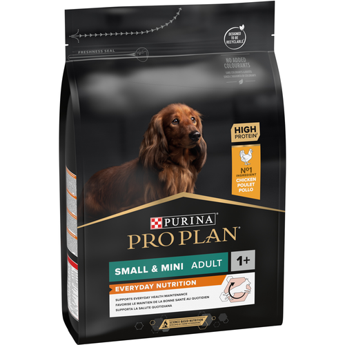 PRO PLAN  Small&Mini Adult Dog Everyday Nutrition, bogato piletinom, 3 kg slika 1
