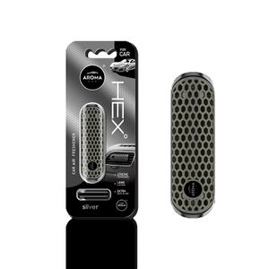Aroma Car Miris za auto Hex, Silver - Osvježivač zraka s modernim dizajnom