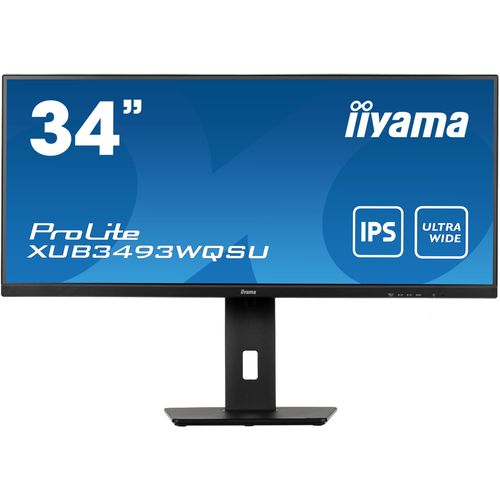 Monitor IIYAMA 34" XUB3493WQSU-B5, IPS, QHD+, 75Hz, 4ms, HDMI, DP, USB slika 1