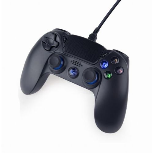 Gembird Wired vibration game controller for PlayStation 4 or PC, black slika 1