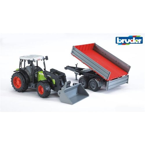 BRUDER traktor Class Nectis s prikolicom 02112 slika 1