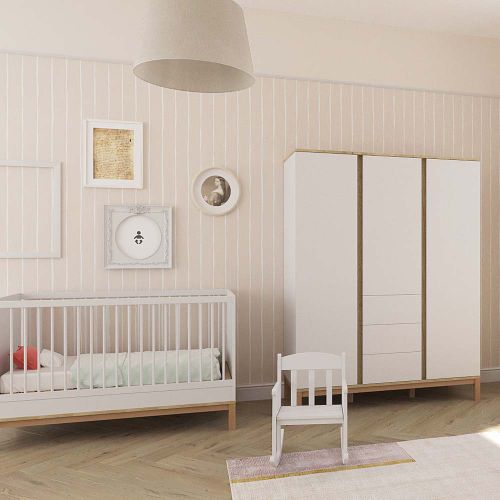 Faktum Loop kinderbet/krevet 140x70 cm, White-Oak slika 5