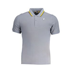 K-WAY GRAY MEN'S SHORT SLEEVED POLO SHIRT