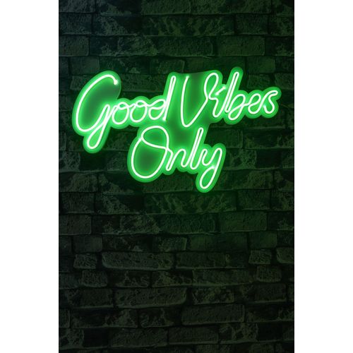 Wallity Ukrasna plastična LED rasvjeta, Good Vibes Only 2 - Green slika 2