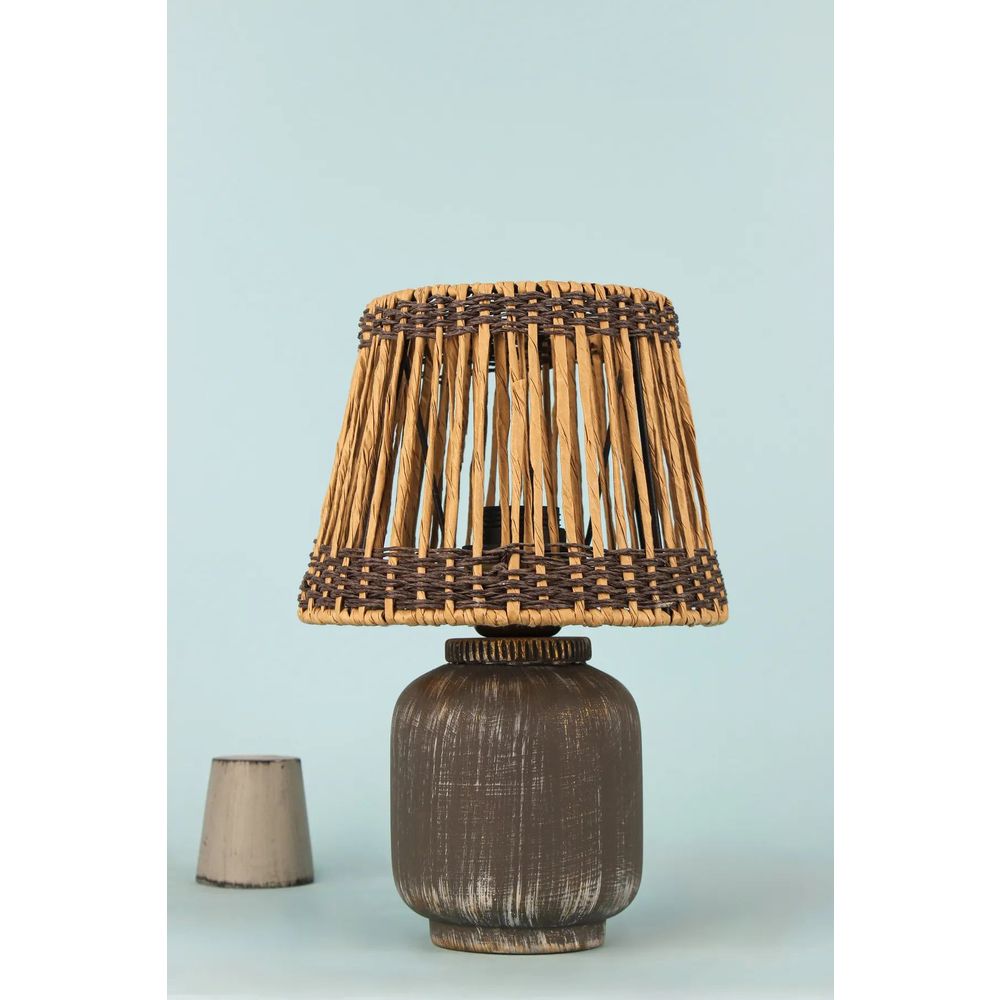 BK051 Siva Stolna Lampa slika 1