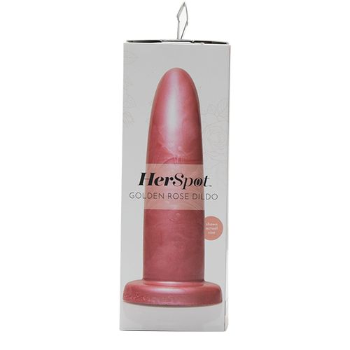 Dildo - HerSpot Golden Rose, Medium slika 7