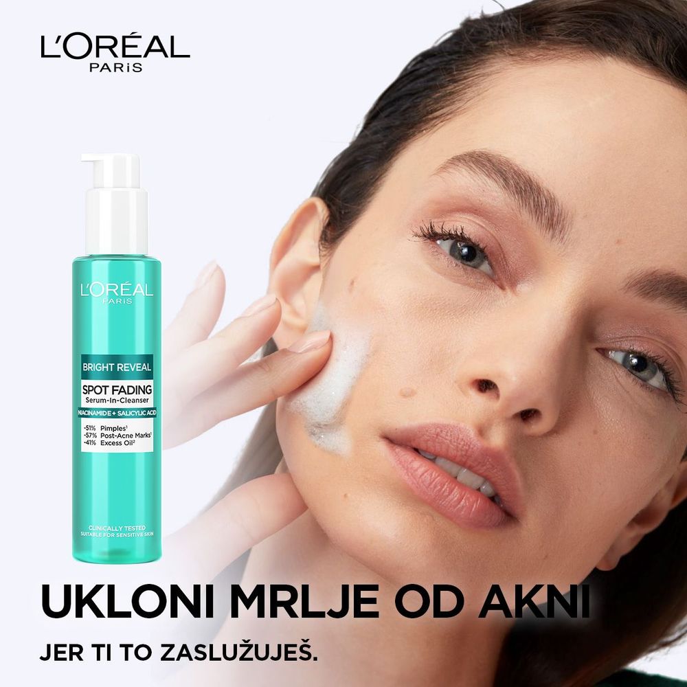 L'Oréal Paris Bright Reveal pjenušav gel za čišćenje lica 150ml slika 2