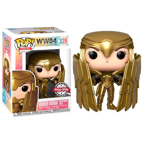 POP figura DC Comics Wonder Woman 84 - Wonder Woman Zlatni Štit Metalik Ekskluzivno slika 1